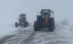 Karabet Geçidi'nde kar temizleme çalışması devam ediyor