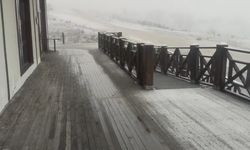 Keltepe Kayak Merkezine mevsimin ilk karı düştü