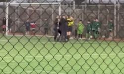 Çocukların maçında kadın hakeme şiddet