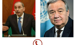 Ürdün Dışişleri Bakanı Safedi ve BM Genel Sekreteri Guterres, UNRWA'nın desteklenmesini görüştü