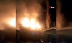 Yüksekova’da korku dolu anlar yaşandı: Kalorifer kazan dairesi alevler içinde kaldı