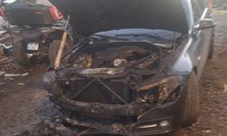 Çamlıdere’de 4 araç bir anda alev aldı! O anlar kamerada