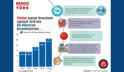 Türkiye'nin ŞİÖ üyesi ülkelere ihracatı