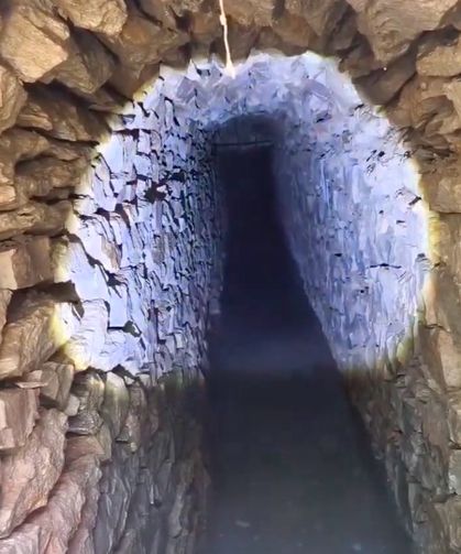 Karabük'te okul inşaatının temel kazısında tarihi içme suyu kanalı bulundu