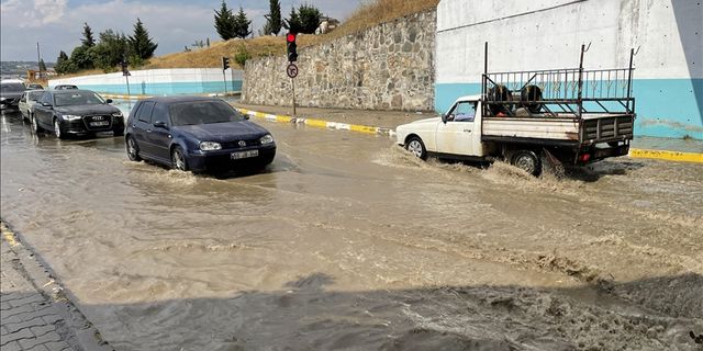 Tekirdağ'da sağanak etkili oldu