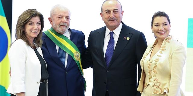 Bakan Çavuşoğlu, Brezilya Devlet Başkanı Silva'nın yemin törenine katıldı