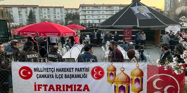 MHP Çankaya ilçe başkanlığı iftar çadırını bu yıl da açıyor