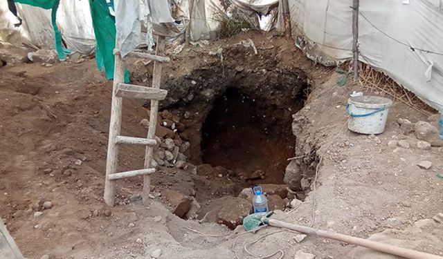 Antik kent yakınında 'çadır kamuflajlı' kaçak kazıya inceleme