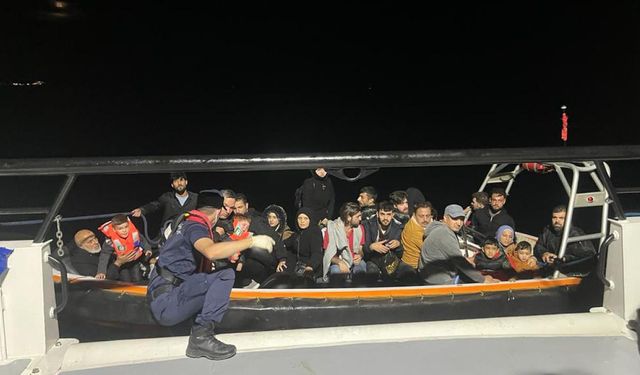 Bodrum açıklarında 113 düzensiz göçmen yakalandı
