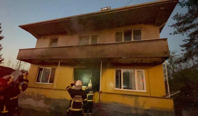 Düzce'de mutfak tüpünden yangın çıktı: 1 yaralı