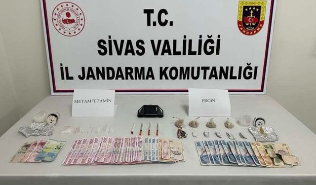 Sivas'ta uyuşturucu operasyonunda yakalanan 6 şüpheliden 3'ü tutuklandı