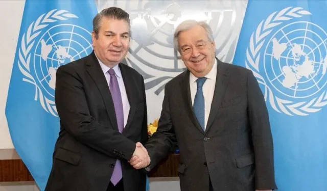 Türkiye'nin BM Daimi Temsilcisi Önal'dan BM Genel Sekreteri Guterres'e veda ziyareti