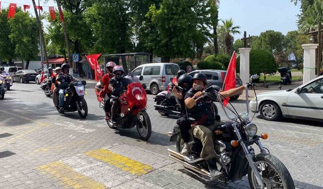 Fethiye’de 19 Mayıs motosiklet konvoyu