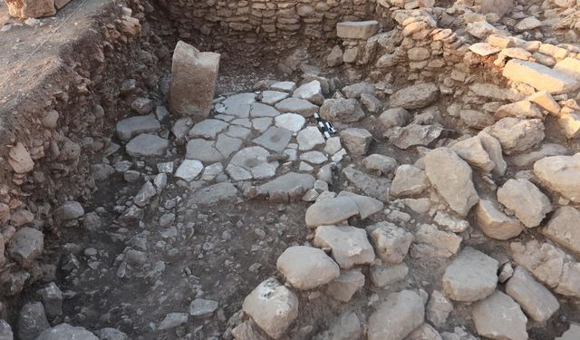 Karahantepe'de kazı alanında koşar halde betimlenen yaban eşeği figürü bulundu