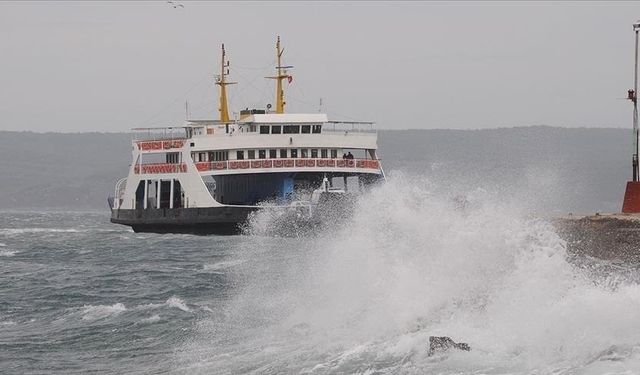 Çanakkale Boğaz hattında bazı seferler iptal edildi