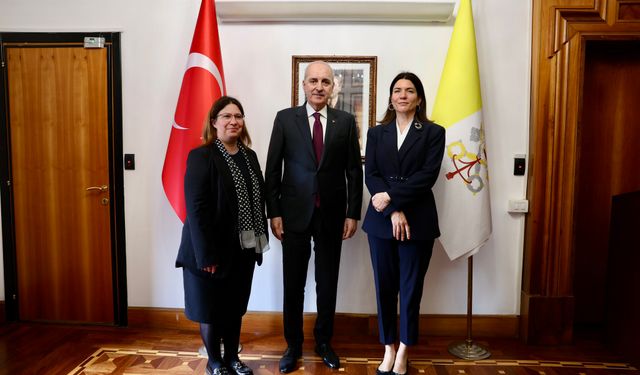 TBMM Başkanı Kurtulmuş, Türkiye'nin Vatikan Büyükelçiliğini ziyaret etti