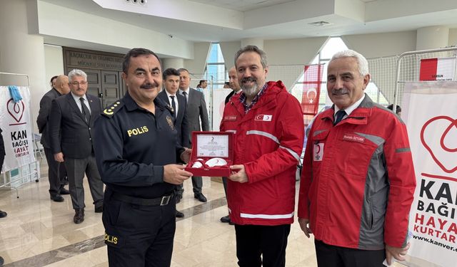 Samsun'da 155 emniyet personeli kan bağışında bulundu