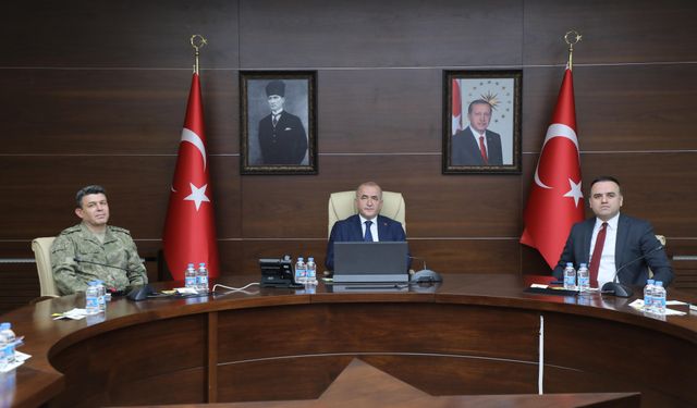 Elazığ’da İl Güvenlik ve Asayiş Koordinasyon Toplantısı Düzenlendi