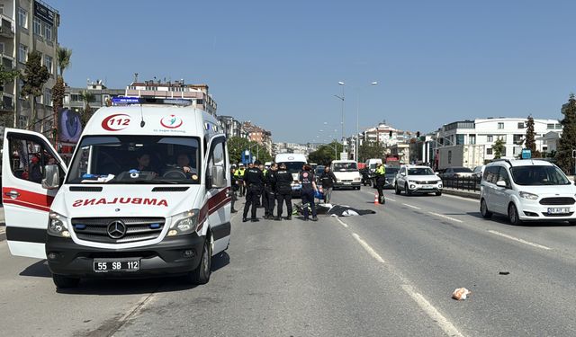 Samsun'da tırla çarpışan motosikletin sürücüsü öldü