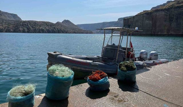 Ağ ile avlanma yasağına uymayan şahsı jandarma yakaladı
