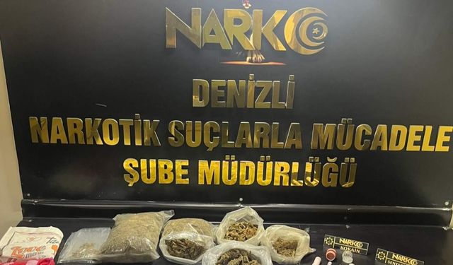 Denizli'de evinde uyuşturucuyla yakalanan zanlı tutuklandı