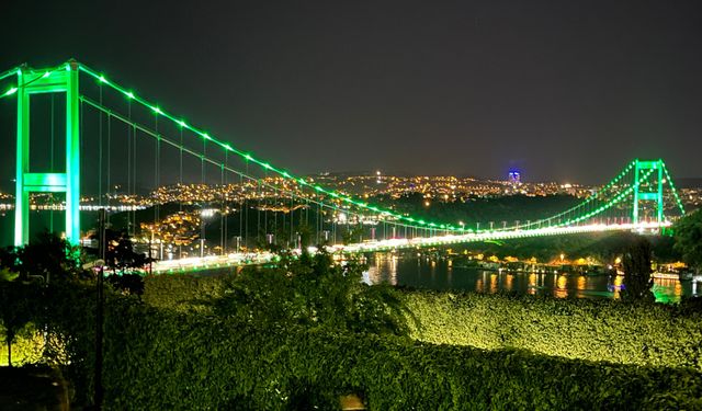 FSM Köprüsü, Skolyoz Farkındalık Günü dolayısıyla yeşile büründü