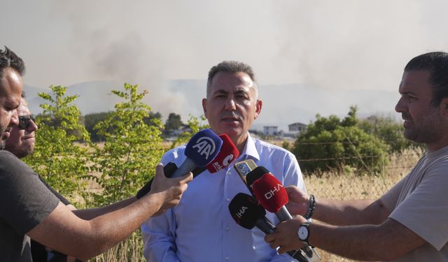 İzmir Bornova'da tarım arazisinde başlayan yangın ormana sıçradı