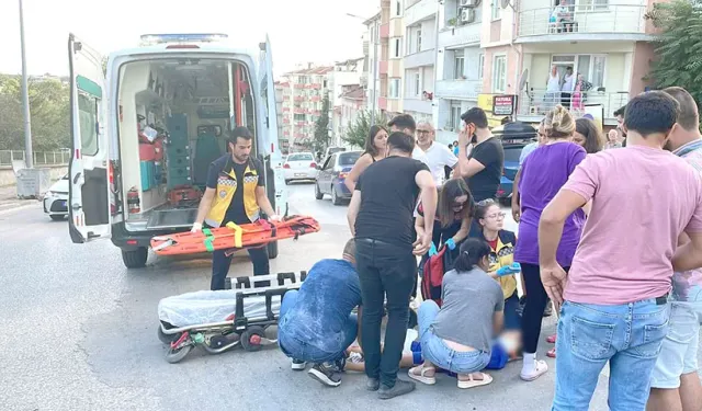 Edirne'de yolcu minibüsünün çarptığı bisikletli çocuk yaralandı