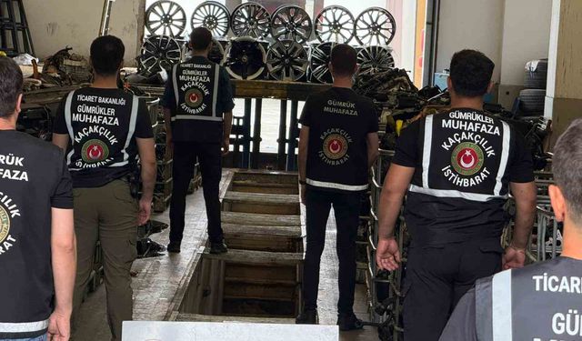 Artvin’de 32 milyon liralık kaçak oto yedek parçası ele geçirildi
