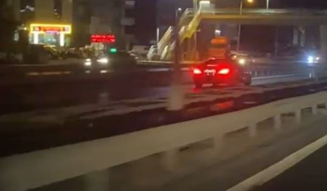 Beylikdüzü’nde ters yöne giren sürücü trafiği tehlikeye attı