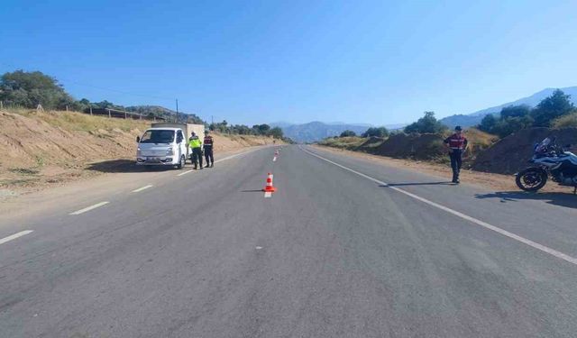 Jandarmadan drone destekli trafik denetimi