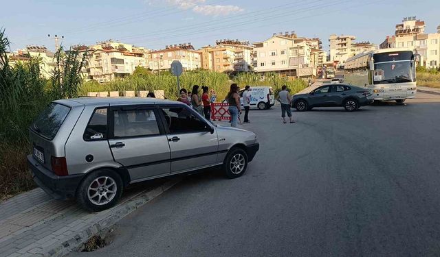 Bir anlık dikkatsizlik kazaya neden oldu