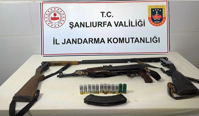 Şanlıurfa’da ruhsatsız silah operasyonu: 3 gözaltı