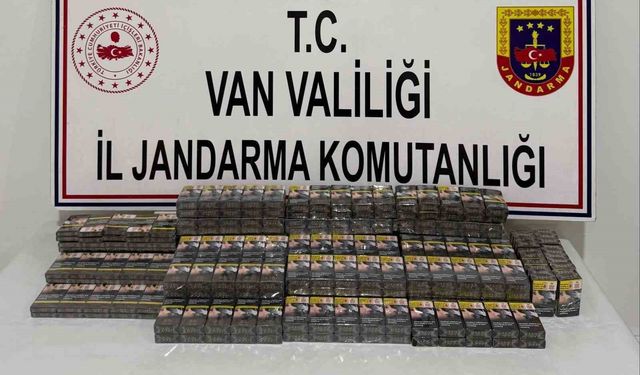 Van’da bin 778 paket kaçak sigara ele geçirildi