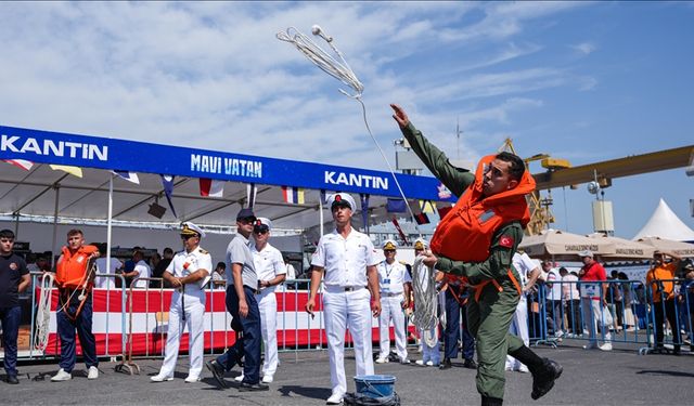 "TEKNOFEST Mavi Vatan"da El İncesi Atma Yarışması düzenlendi