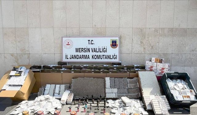 Mersin’de kaçak makaron operasyonu: 2 gözaltı