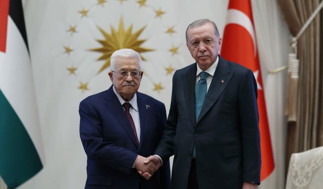 Cumhurbaşkanı Erdoğan, Filistin Devlet Başkanı Abbas ile görüştü