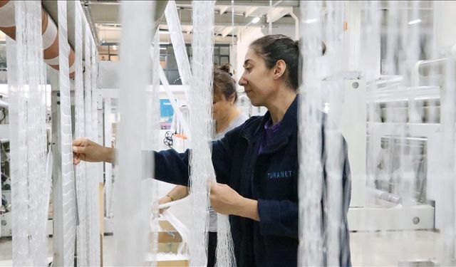 Yozgat'ta üretilen balık ağları Avrupa'ya ihraç ediliyor