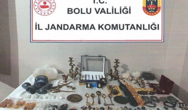 Bolu’da kaçak altın tozu ve tarihi eser yakalandı: 1 gözaltı