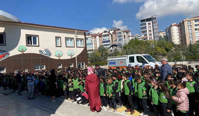 Elazığ’da öğrencilere afet farkındalık eğitimi