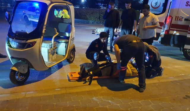 Takla atan elektrikli treeporterde 1 kişi yaralandı