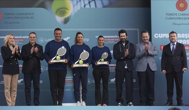 Cumhurbaşkanlığı Kupası Tenis Turnuvası sona erdi