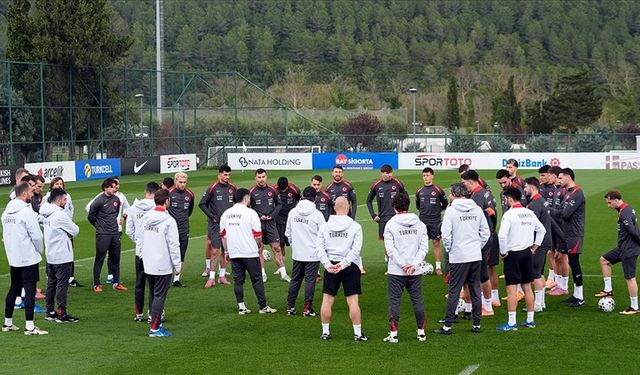 A Milli Futbol Takımı, Gürcistan maçının hazırlıklarını tamamladı