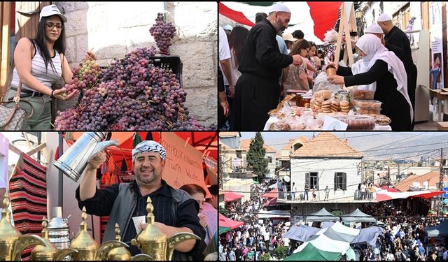 Lübnan'ın Raşeyya el-Vadi beldesinde umudu yeşerten "tatlı" bir festival