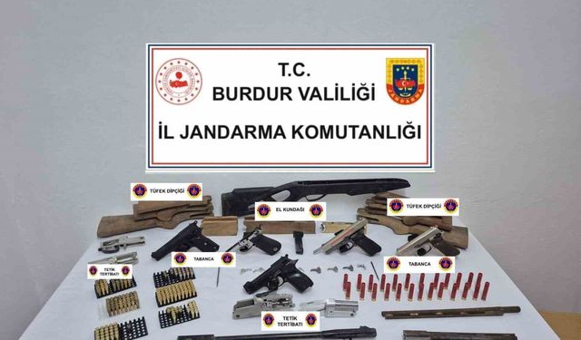 Burdur’da silah ve tarihi eser kaçakçılığı operasyonu