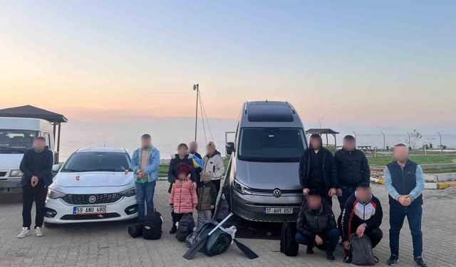 Tekirdağ’da 20 düzensiz göçmen yakalandı