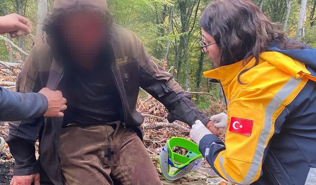 Ayının saldırısına uğrayan vatandaş için ekipler seferber oldu