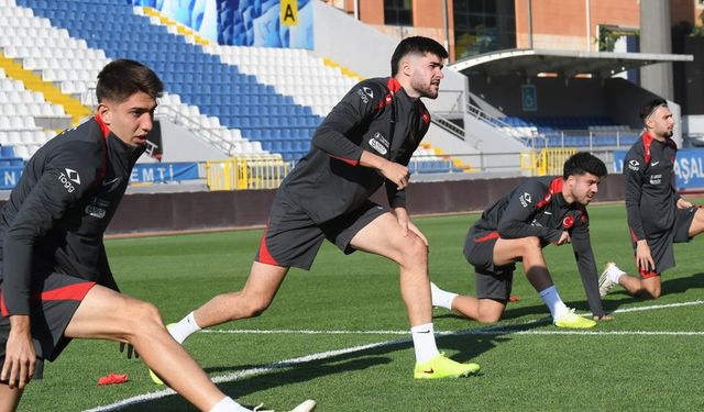 Ümit Milli Futbol Takımı, Ukrayna maçı hazırlıklarını tamamladı