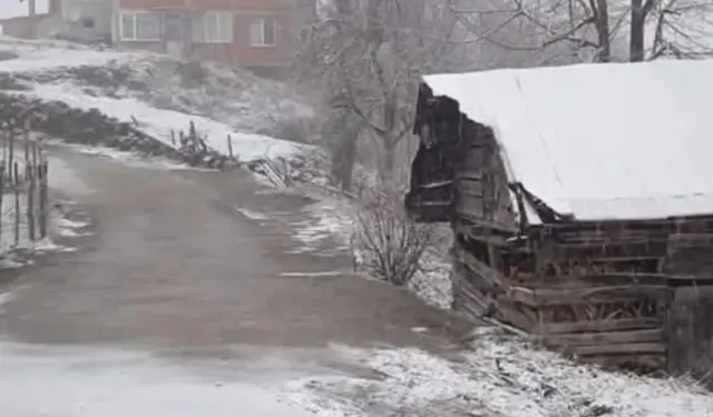 Ordu'nun ilçelerindeki yüksek kesimlere kar yağdı
