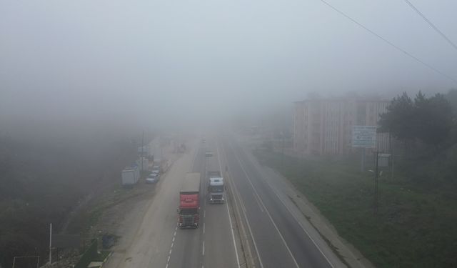 Hatay'da sis etkili oldu: Görüş mesafesi düştü